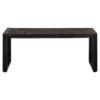 Mangohoutonline - Salontafel Britt Black 110cm Rechthoekig Zwart