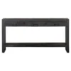 Mangohoutonline - Sidetable Britt Black 3 Lades 150cm Rechthoekig