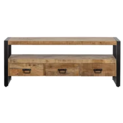 Mangohoutonline - TV Meubel Britt 150cm Rechthoekig - Bruin - Mahom
