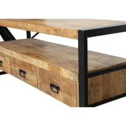 Mangohoutonline - TV Meubel Britt 150cm Rechthoekig - Bruin - Mahom
