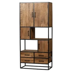 Mangohoutonline - Vakkenkast San Antonio 90cm Rechthoekig Bruin