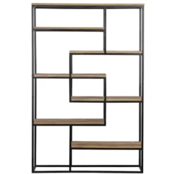 Mangohoutonline - Vakkenkast Chicago 120cm Rechthoekig - Bruin - Mahom