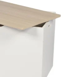 MARBEAUX Opbergbox met Deksel Opberger Speelgoedbak 80x40cm Wit Opbergdoos