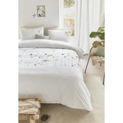 Marjolein Bastin dekbedovertrek Papilio - wit - 200x200/220 cm