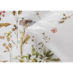 Marjolein Bastin dekbedovertrek Graceful bloemen - wit - 200x200/220 cm
