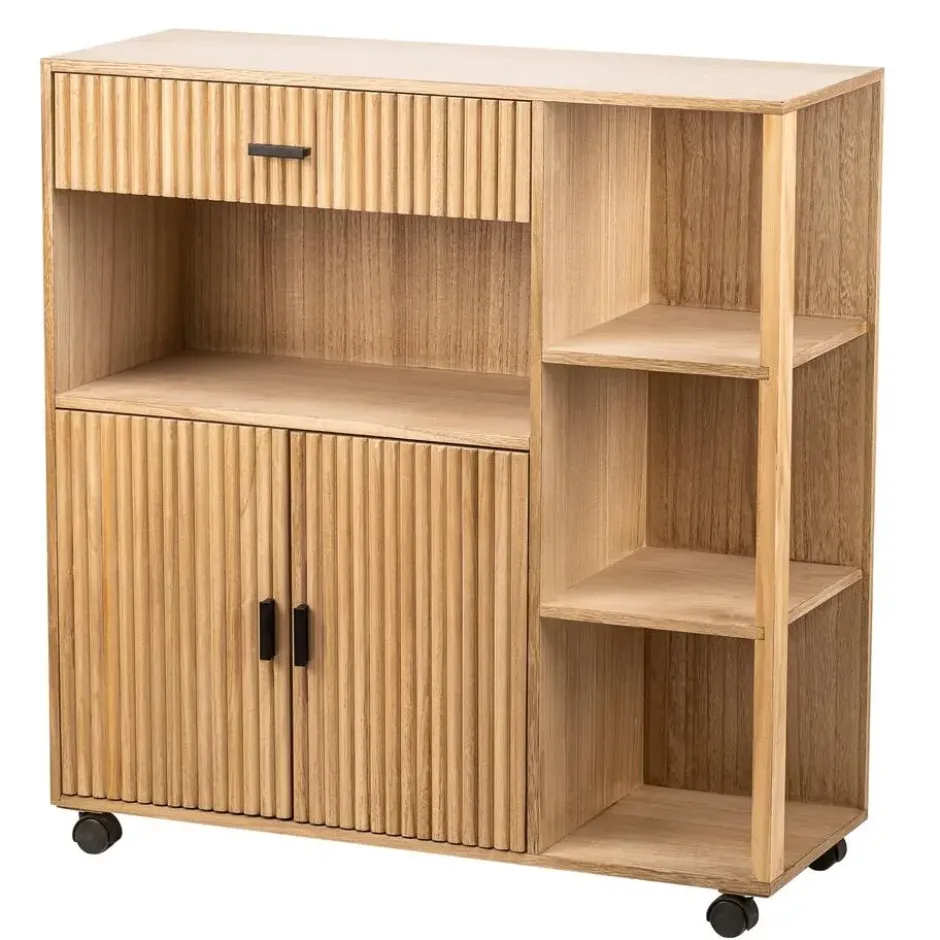 Massief houten bijzettafel