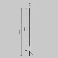 Maytoni Outdoor - Landschapsverlichting Pole - Grafiet