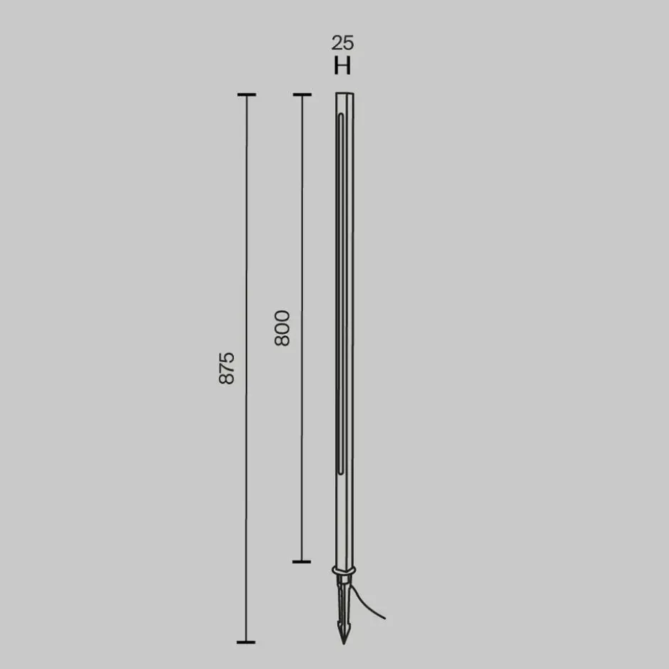 Maytoni Outdoor - Landschapsverlichting Pole - Grafiet