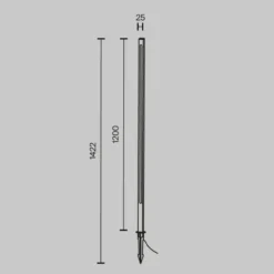 Maytoni Outdoor - Landschapsverlichting Pole - Grafiet