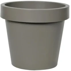 Mega Collections Plantenpot/bloempot - kunststof - taupe - D50 cm