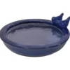 Mega Collections vogelbad/voederschaal - blauw - D30 x H11cm