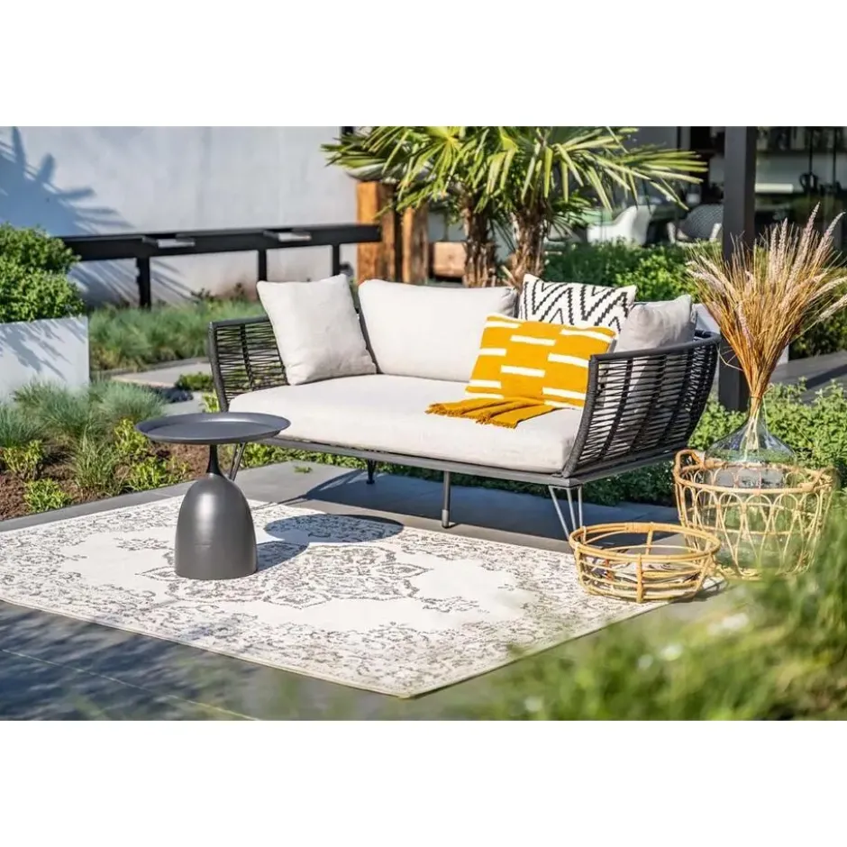 Melissa divanbed - carbon black - rope lava black - valley sand
