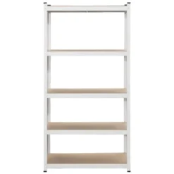 Metalen stellingkast - wit - 90x45x180 cm