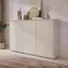 Meubella - Amber - Dressoir - Beige - 154x35x99 cm