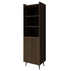 Meubella - Asty - Boekenkast - Donker eiken - 52x41x180 cm