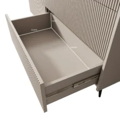 Meubella - Asty - Dressoir - Beige - 126x41x92 cm
