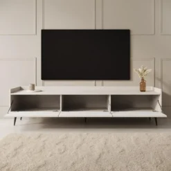 Meubella - Asty - TV-Meubel - Beige - 180 cm