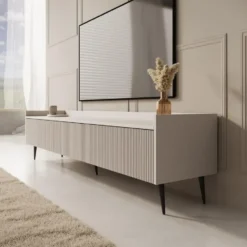 Meubella - Asty - TV-Meubel - Beige - 180 cm