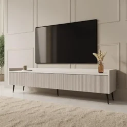 Meubella - Asty - TV-Meubel - Beige - 180 cm