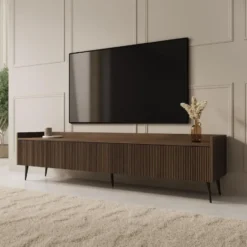 Meubella - Asty - TV-Meubel - Donker eiken - 180 cm