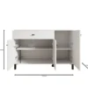 Meubella - Avellio - Dressoir - Eikenpatroon - 116x35x78 cm