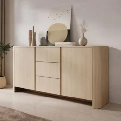 Meubella - Barbados - Dressoir - Eiken - 168x39x84 cm