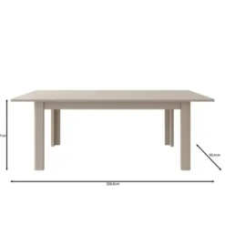 Meubella - Bijou - Eetkamertafel - Beige - 160x90x73 cm
