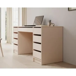 Meubella - Bureau Avio 2 - Beige - 154 cm