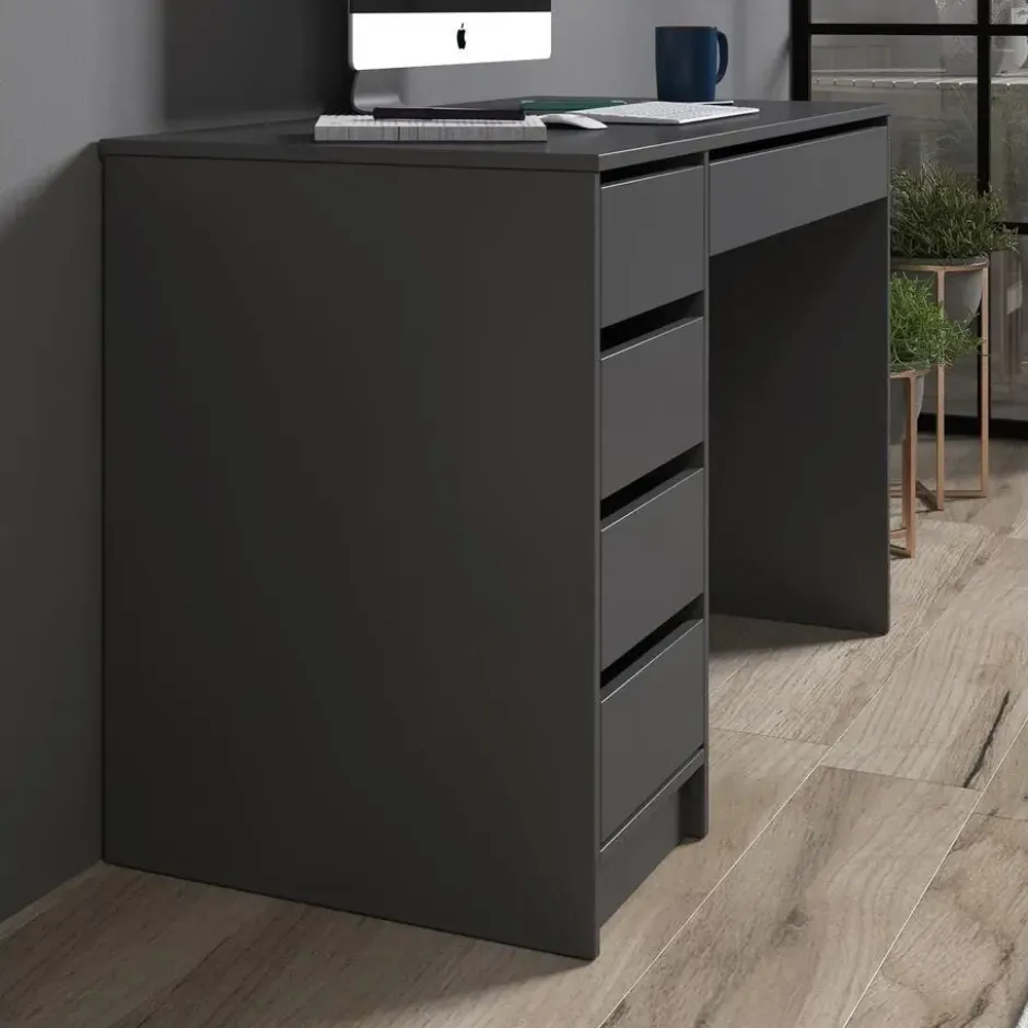 Meubella - Bureau Avio - Grijs - 120 cm
