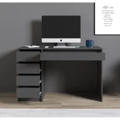 Meubella - Bureau Avio - Grijs - 120 cm