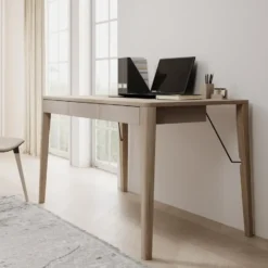 Meubella - Bureau Mazar - Licht eiken - 139 cm