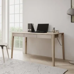Meubella - Bureau Mazar - Licht eiken - 139 cm