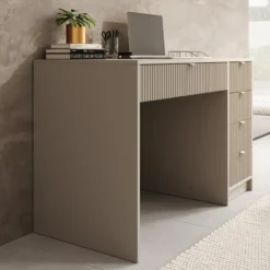 Meubella - Bureau Tavares - Beige - 120 cm