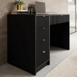 Meubella - Bureau Tavares - Zwart - 120 cm