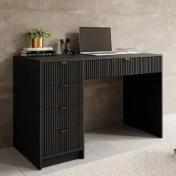 Meubella - Bureau Tavares - Zwart - 120 cm
