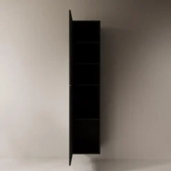 Meubella - Cruzar - Vitrinekast - Zwart - 40x30x180 cm