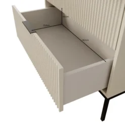 Meubella - Delaware - Ladekast 4 lades - Beige - 76x40x116 cm