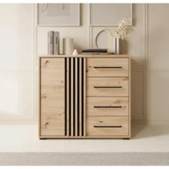 Meubella - Dressoir Adyson - Eiken - 93 cm