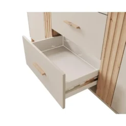 Meubella - Dressoir Bahia - Beige - 163 cm