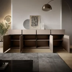 Meubella - Dressoir Cainan - Beige - 225 cm