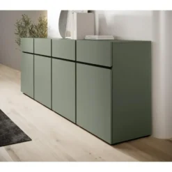 Meubella - Dressoir Cainan - Groen - 225 cm
