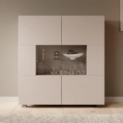 Meubella - Dressoir Calgary - Beige - 100 cm
