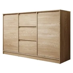 Meubella - Dressoir Cuarto - Eiken - 138 cm