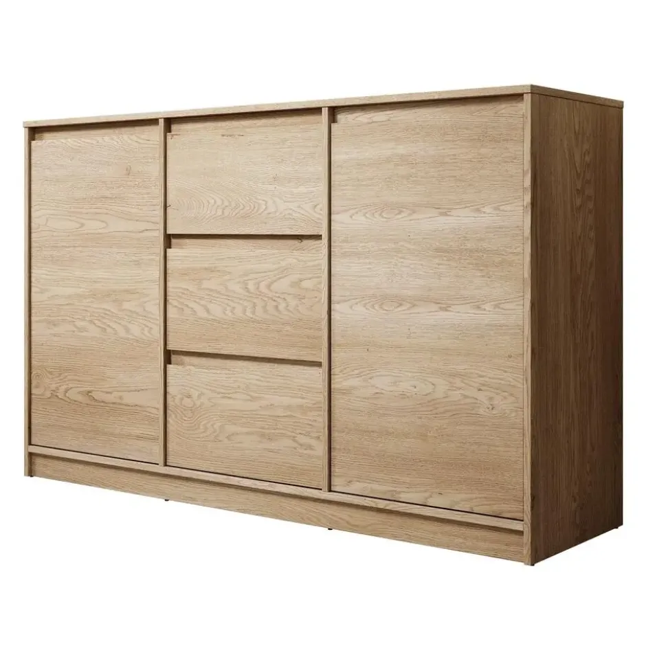 Meubella - Dressoir Cuarto - Eiken - 138 cm
