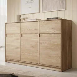 Meubella - Dressoir Cuarto 2 - Eiken - 138 cm