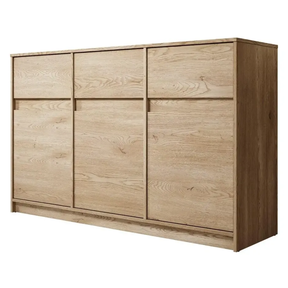 Meubella - Dressoir Cuarto 2 - Eiken - 138 cm
