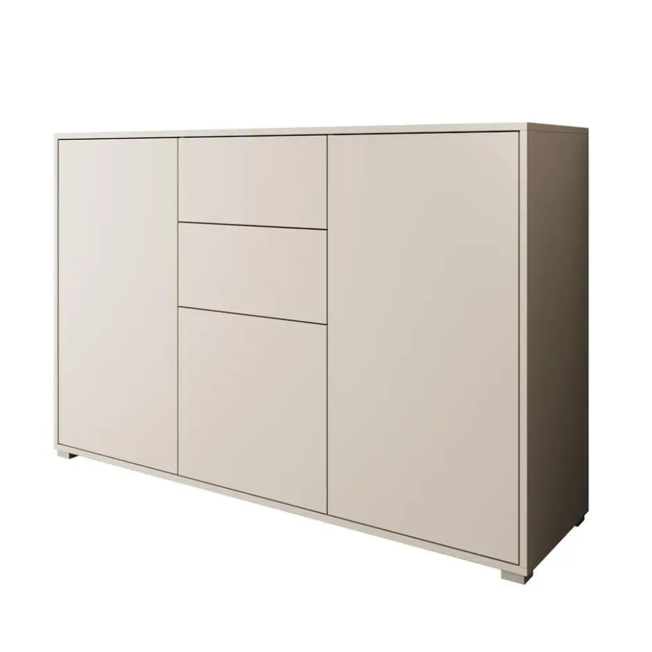 Meubella - Dressoir Gideon - Beige - 141 cm