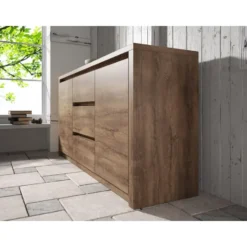 Meubella - Dressoir Monaco - Eiken - 140 cm
