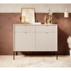 Meubella - Dressoir Navil - Beige - 104 cm