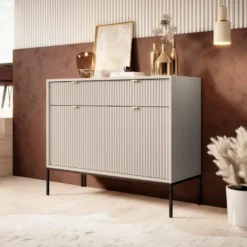 Meubella - Dressoir Navil - Beige - 104 cm